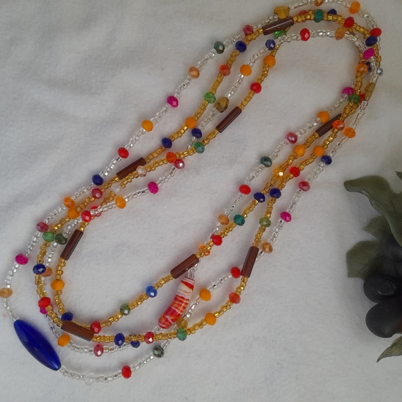 2❤4 $10 NEW 50" Multicolored Waist beads strings of seed beads! bracelets etc - Picture 6 of 6